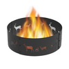 Blue Sky Outdoor Living Fire Ring, Heavy Duty, 36" Dia. X 12"H, Elk FR36ELK01